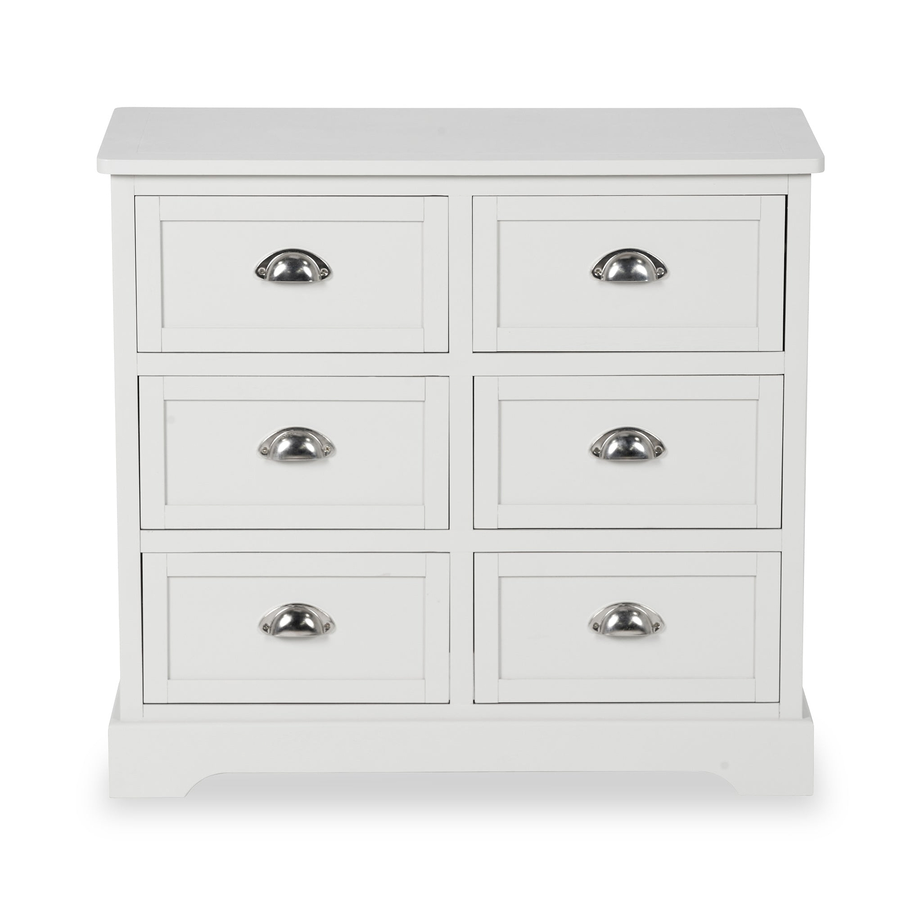 Croft Linen Pine Wood 6 Drawer Unit from Roseland Furniture