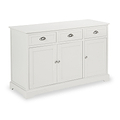 Croft Linen Pine Wood 3 Door 3 Drawer Unit from Roseland Furniture