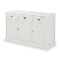 Croft Linen Pine Wood 3 Door 3 Drawer Unit from Roseland Furniture