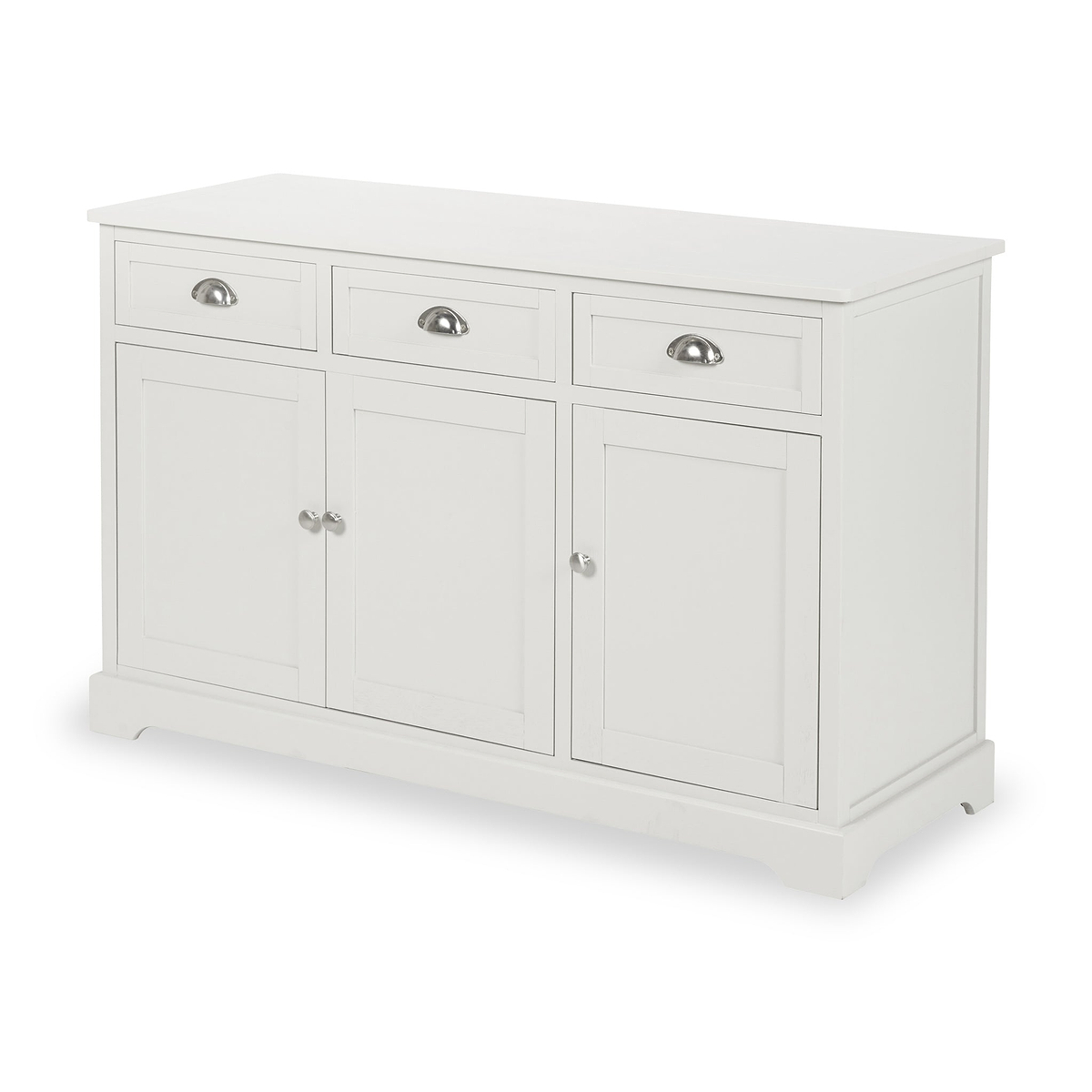 Croft Linen Pine Wood 3 Door 3 Drawer Unit from Roseland Furniture