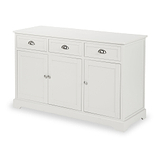 Croft Linen Pine Wood 3 Door 3 Drawer Unit from Roseland Furniture