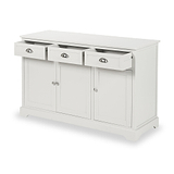 Croft Linen Pine Wood 3 Door 3 Drawer Unit from Roseland Furniture