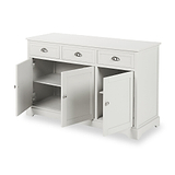 Croft Linen Pine Wood 3 Door 3 Drawer Unit from Roseland Furniture