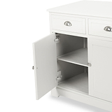 Croft Linen Pine Wood 3 Door 3 Drawer Unit from Roseland Furniture