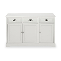 Croft Linen Pine Wood 3 Door 3 Drawer Unit from Roseland Furniture