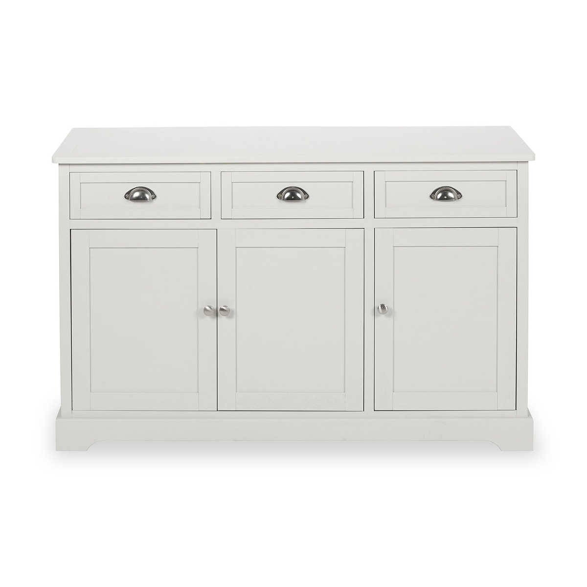 Croft Linen Pine Wood 3 Door 3 Drawer Unit from Roseland Furniture