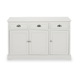 Croft Linen Pine Wood 3 Door 3 Drawer Unit from Roseland Furniture