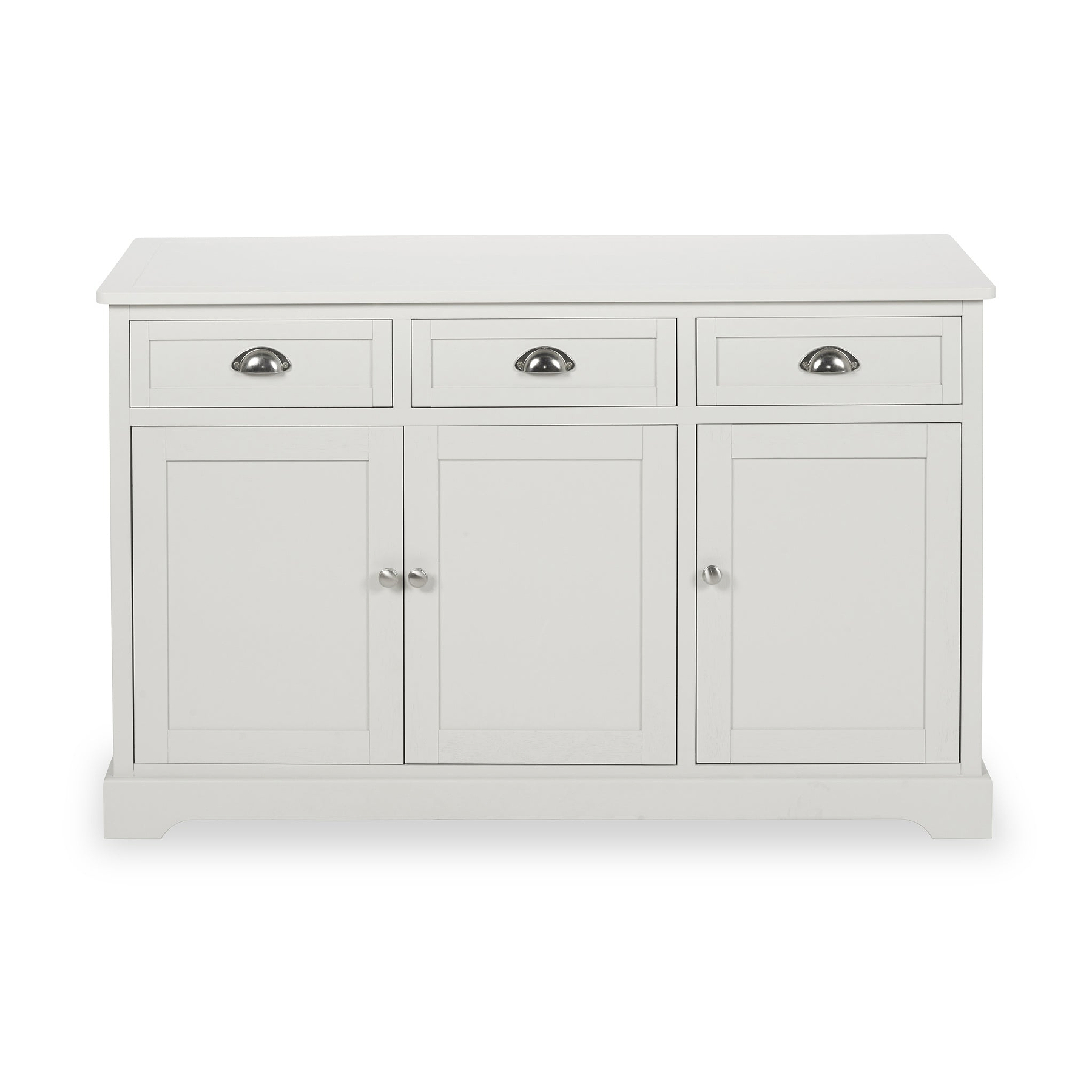 Croft Linen Pine Wood 3 Door 3 Drawer Unit from Roseland Furniture