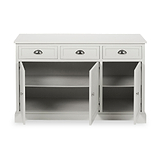 Croft Linen Pine Wood 3 Door 3 Drawer Unit from Roseland Furniture
