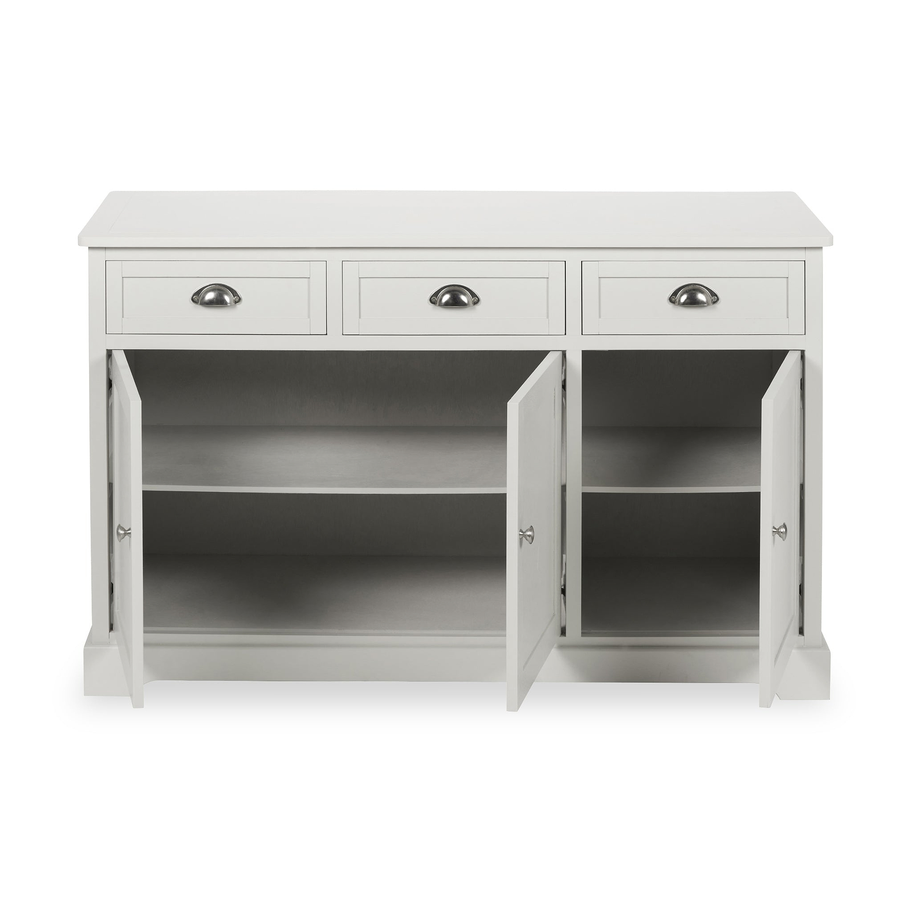Croft Linen Pine Wood 3 Door 3 Drawer Unit from Roseland Furniture