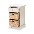 Devonshire Putty Pine Wood 3 Drawer Bedside from Roseland Furniture