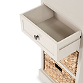 Devonshire Putty Pine Wood 3 Drawer Bedside from Roseland Furniture