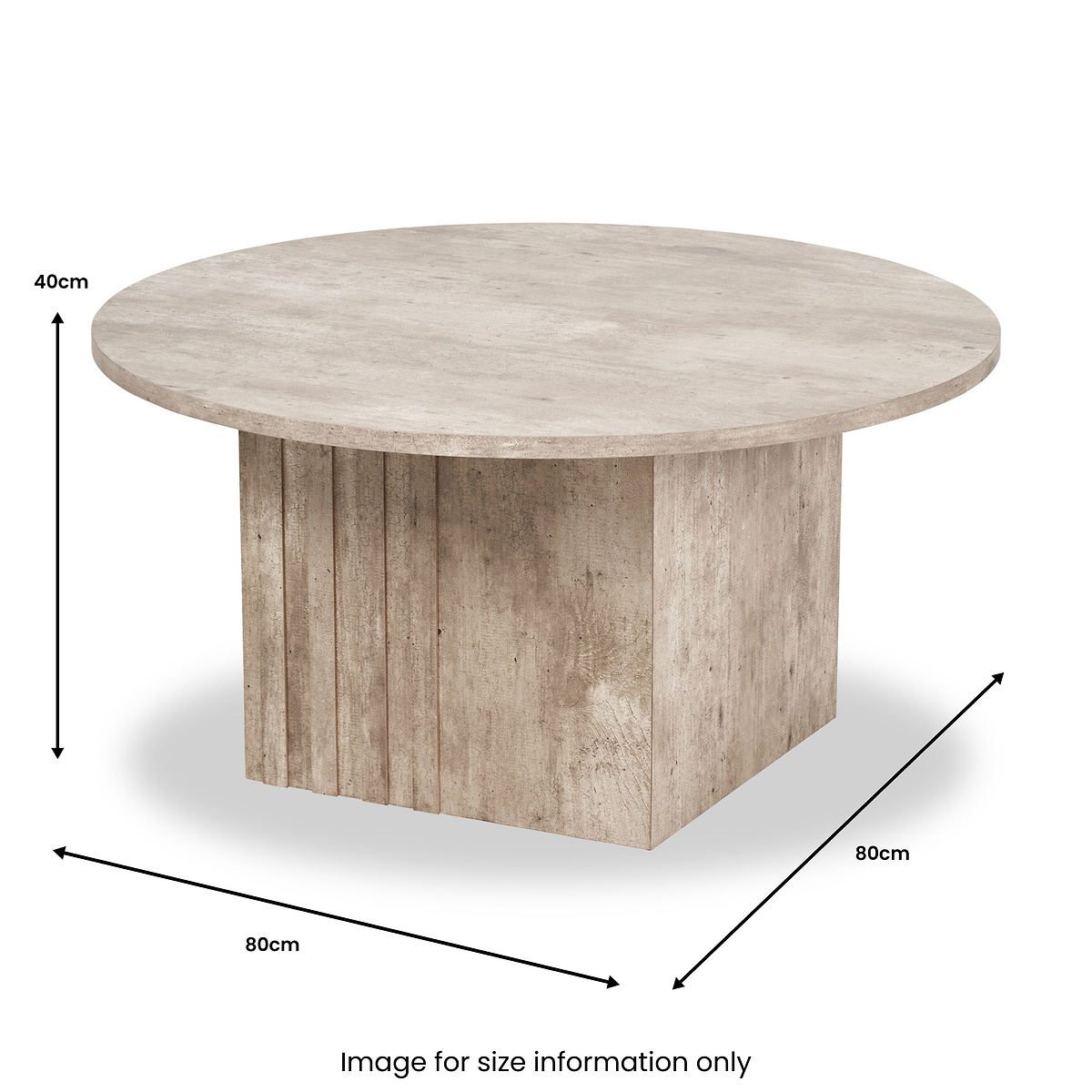Elkton Concrete Effect Wood Coffee Table from Roseland Furniture