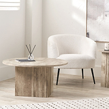 Elkton Concrete Effect Wood Coffee Table from Roseland Furniture