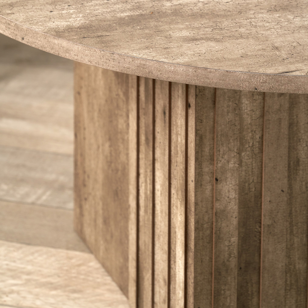 Elkton Concrete Effect Wood Coffee Table from Roseland Furniture