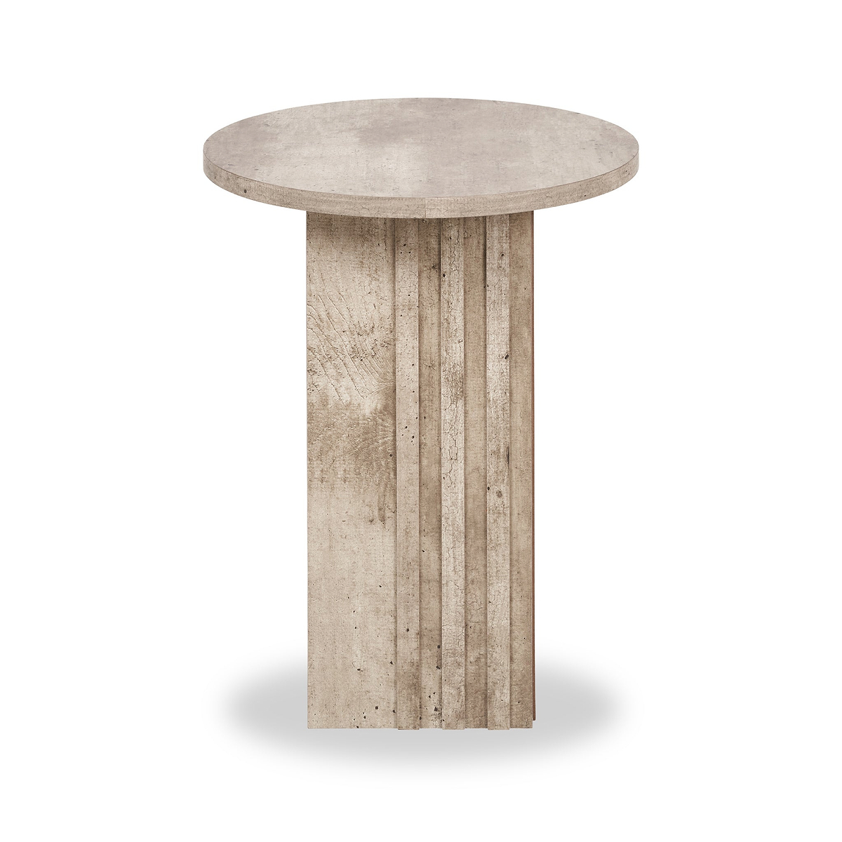 Elkton Concrete Effect Wood Side Table from Roseland Furniture