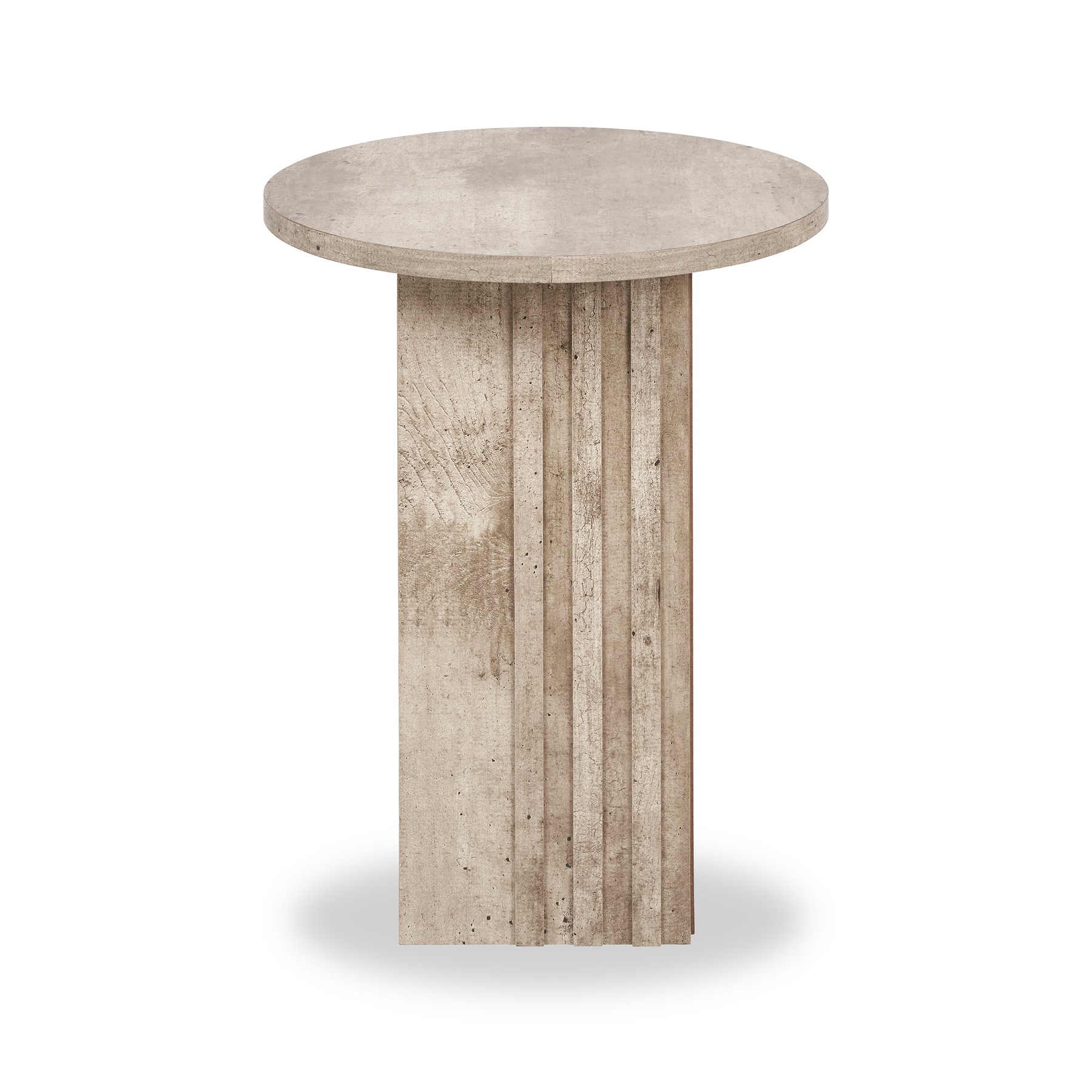 Elkton Concrete Effect Wood Side Table from Roseland Furniture
