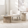 Elkton Concrete Effect Wood Side Table from Roseland Furniture