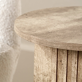 Elkton Concrete Effect Wood Side Table from Roseland Furniture