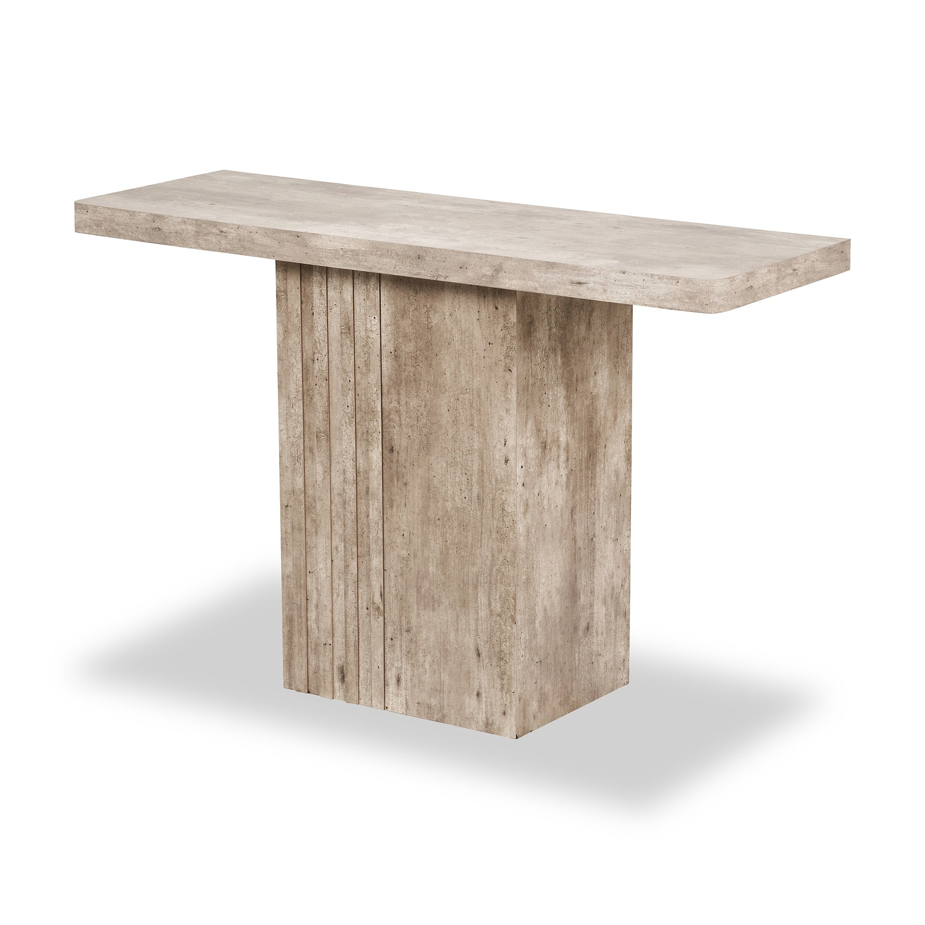 Elkton Concrete Effect Wood Console Table from Roseland Furniture