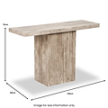 Elkton Concrete Effect Wood Console Table from Roseland Furniture