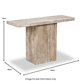 Elkton Concrete Effect Wood Console Table from Roseland Furniture
