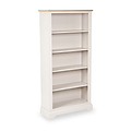 Fairford White Wood 5 Shelf Unit from Roseland Furniture
