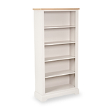 Fairford White Wood 5 Shelf Unit from Roseland Furniture