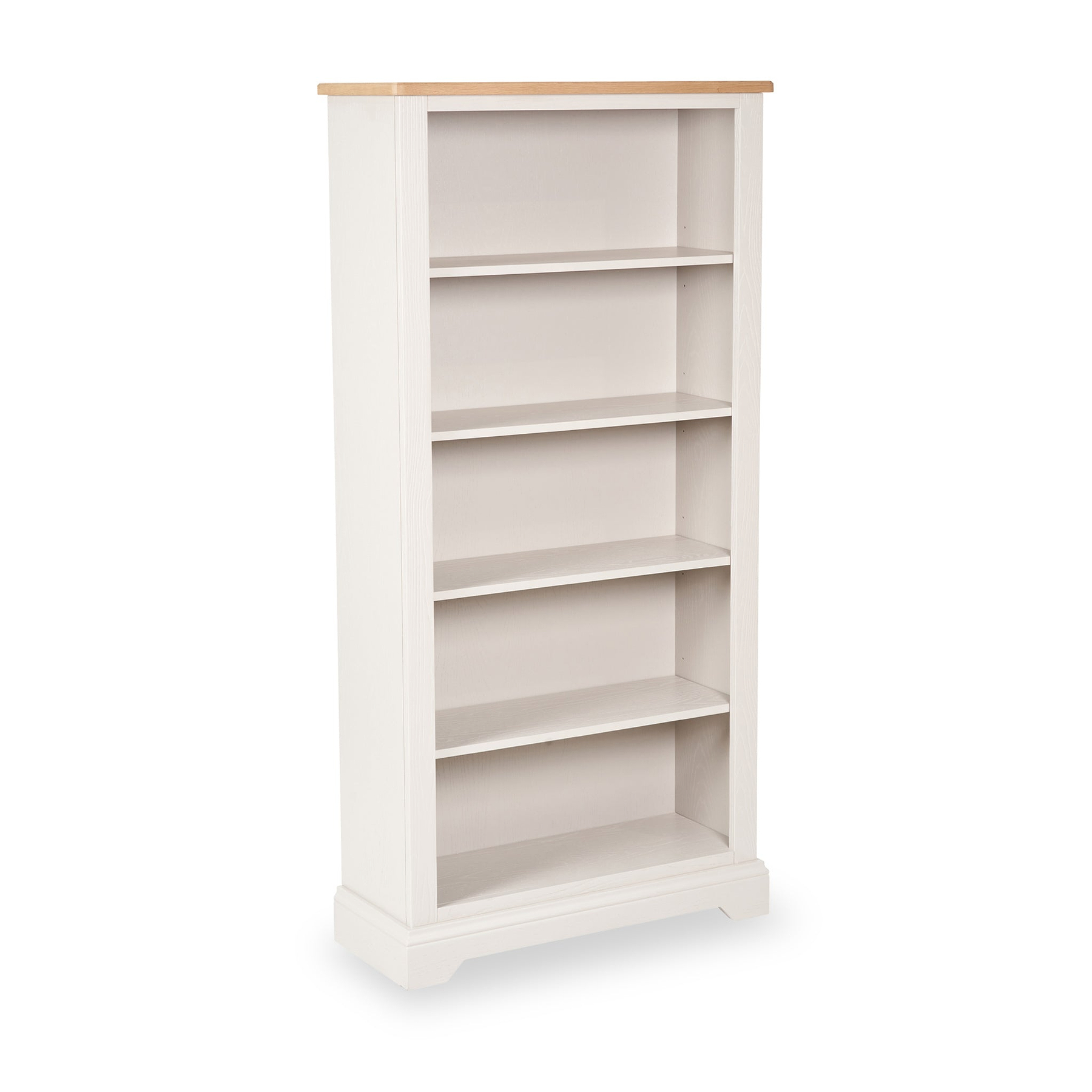 Fairford White Wood 5 Shelf Unit from Roseland Furniture