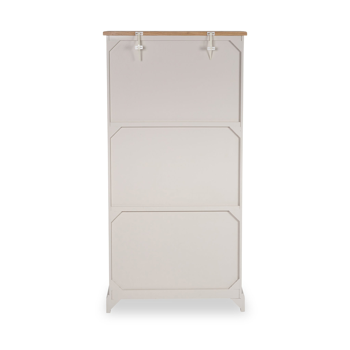 Fairford White Wood 5 Shelf Unit from Roseland Furniture