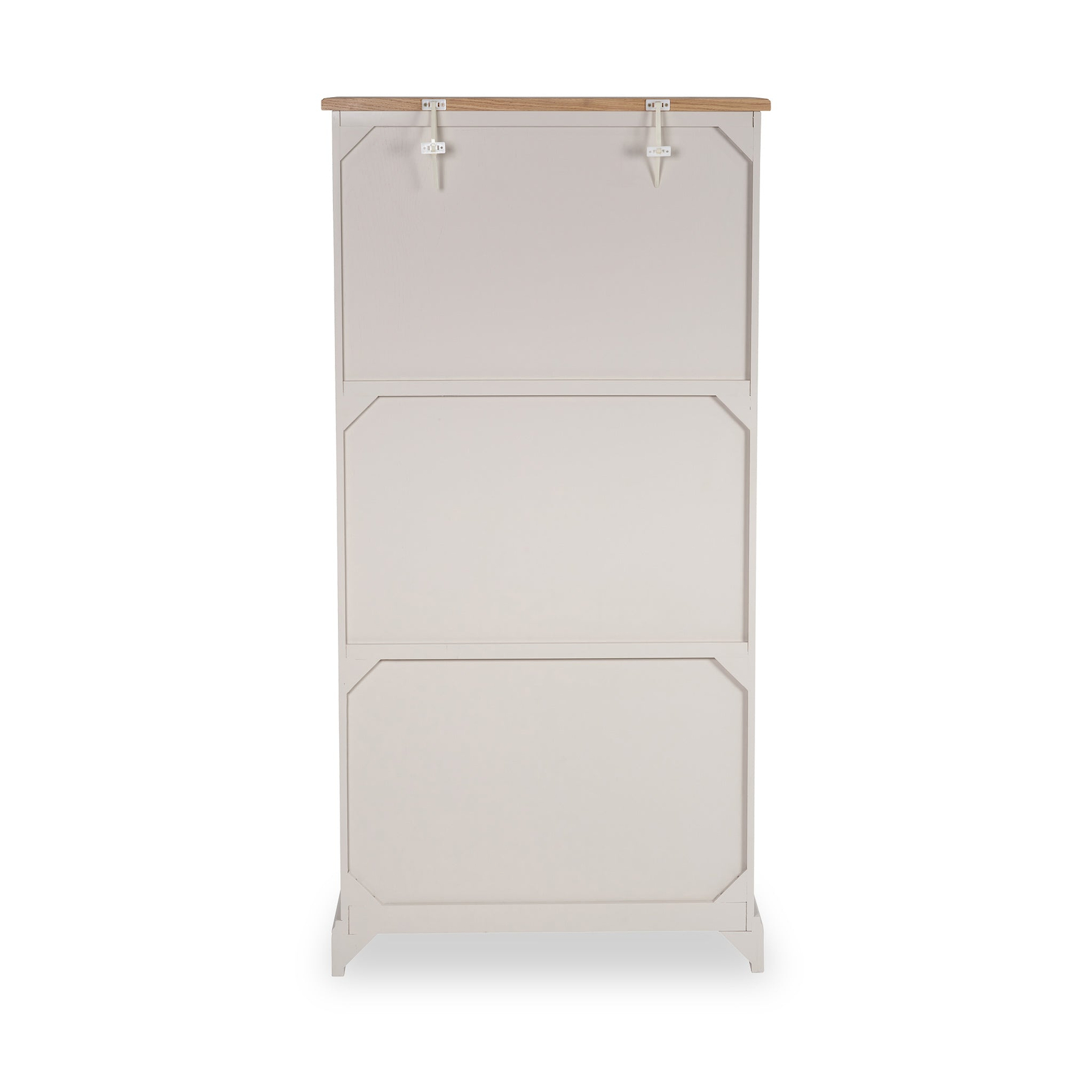 Fairford White Wood 5 Shelf Unit from Roseland Furniture
