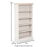 Fairford White Wood 5 Shelf Unit from Roseland Furniture