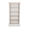 Fairford White Wood 5 Shelf Unit from Roseland Furniture