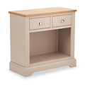 Fairford White Wood 2 Drawer Console Table from Roseland Furniture