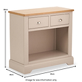 Fairford White Wood 2 Drawer Console Table from Roseland Furniture