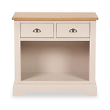 Fairford White Wood 2 Drawer Console Table from Roseland Furniture