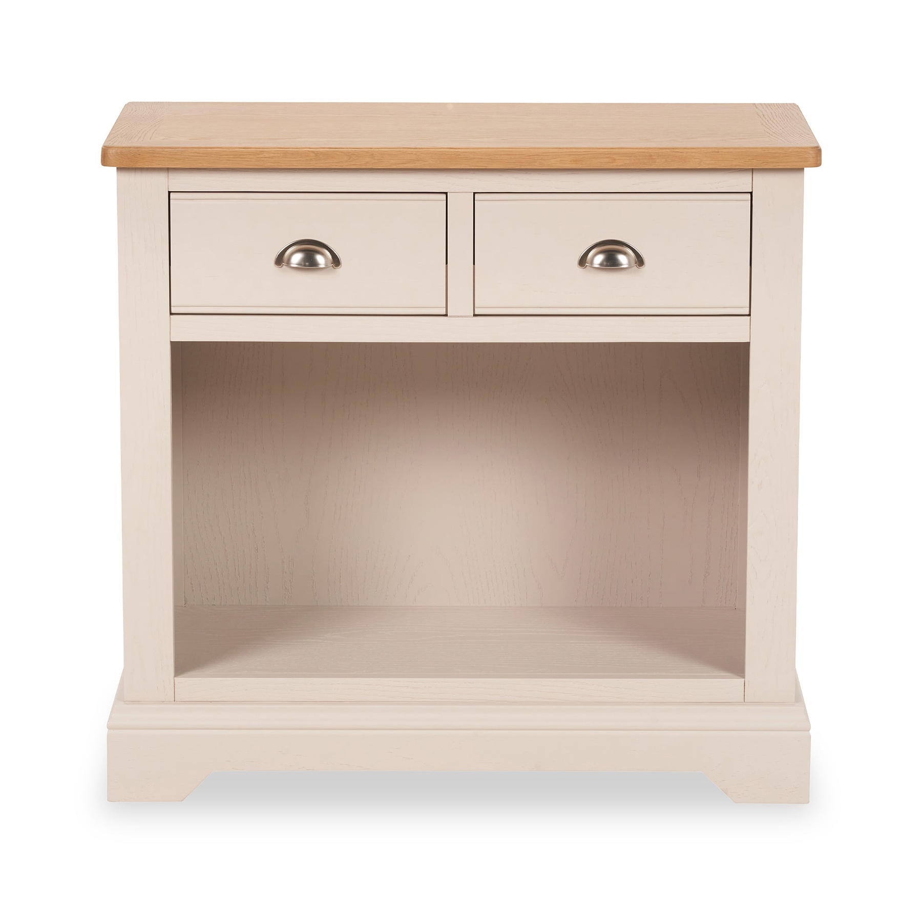 Fairford White Wood 2 Drawer Console Table from Roseland Furniture