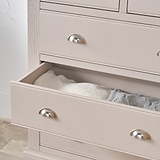 Fairford White Wood 5 Drawer from Roseland Furniture