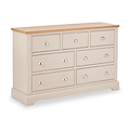 Fairford White Wood 7 Drawer from Roseland Furniture