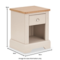 Fairford White Wood 1 Drawer from Roseland Furniture