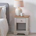 Fairford White Wood 1 Drawer from Roseland Furniture