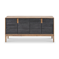 Gio Acacia Wood 4 Door Sideboard Angle2 from Roseland Furniture