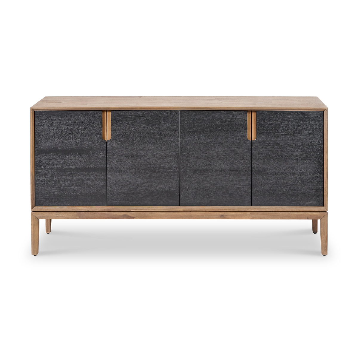 Gio Acacia Wood 4 Door Sideboard Angle2 from Roseland Furniture
