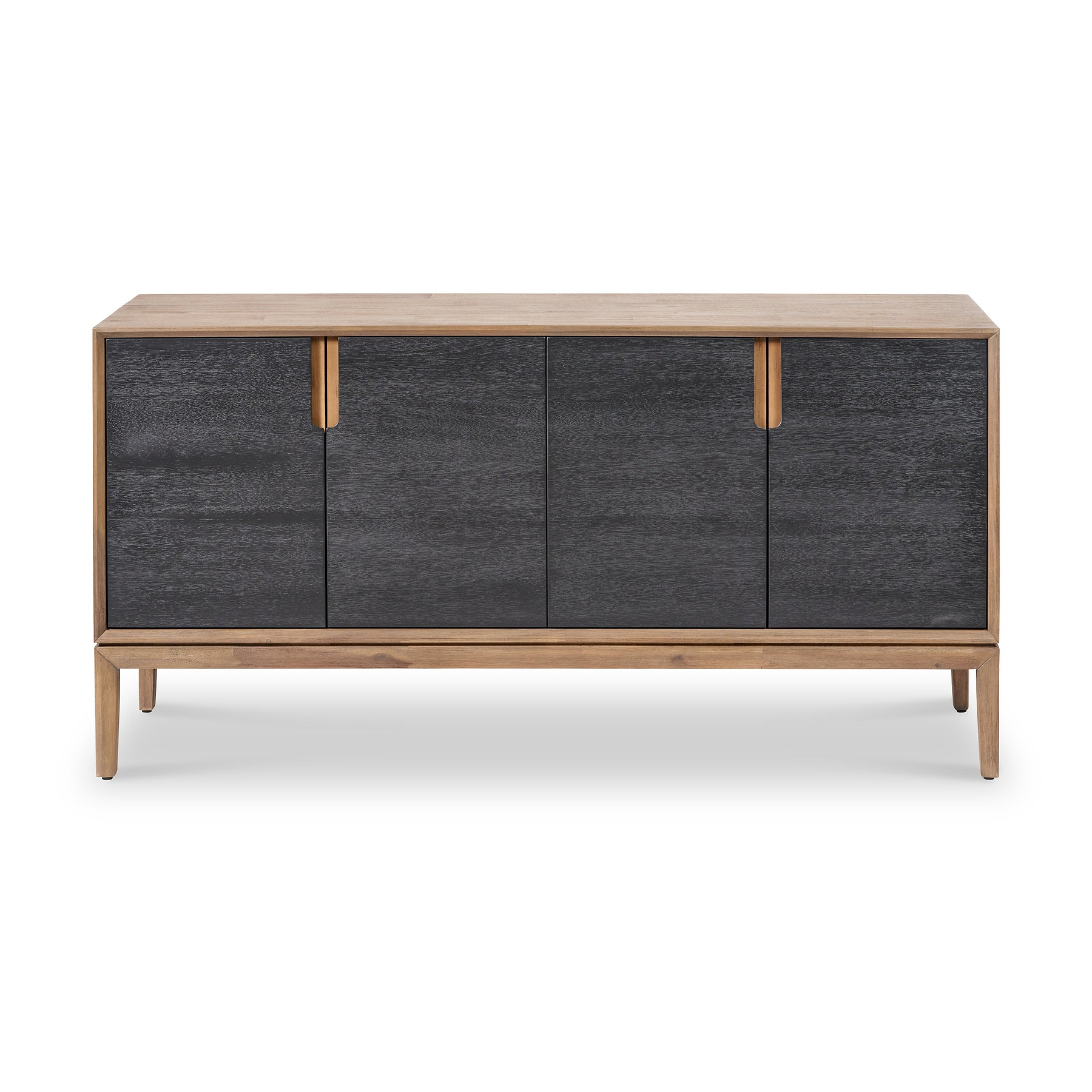 Gio Acacia Wood 4 Door Sideboard Angle2 from Roseland Furniture
