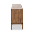Gio Acacia Wood 4 Door Sideboard Angle2 from Roseland Furniture