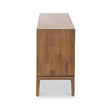 Gio Acacia Wood 4 Door Sideboard Angle2 from Roseland Furniture