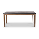 Gio Acacia Wood Dining Table Front1 from Roseland Furniture