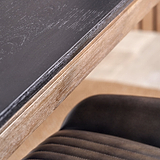 Gio Acacia Wood Dining Table Front1 from Roseland Furniture