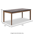 Gio Acacia Wood Dining Table Front1 from Roseland Furniture