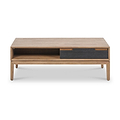 Gio Acacia Wood 2 Drawer Coffee Table from Roseland Furniture
